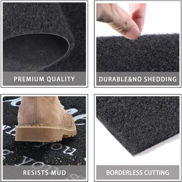 Large Door Mat Outdoor Entrance Durable Welcome Mat for Front Door Outside - Picture 3 of 8